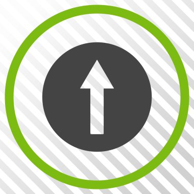 Yukarı yönlü ok vektör simgesi