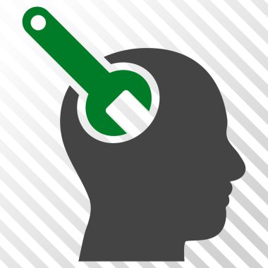 Beyin aracı vektör simgesi