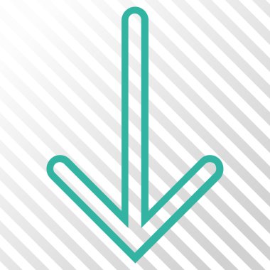 ok aşağı vektör simgesi