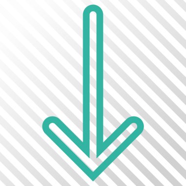 ok aşağı vektör simgesi