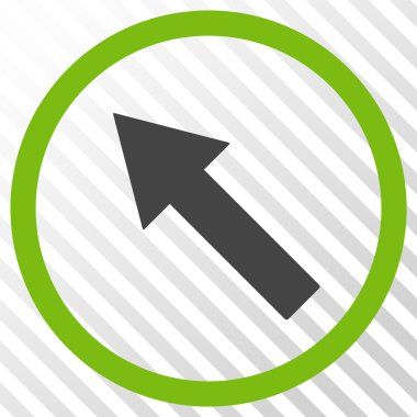 Yukarı Sağdan sola yönlü ok vektör simgesi