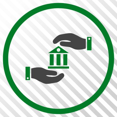 Banka hizmet vektör simgesi