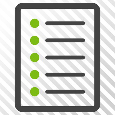 Liste sayfası vektör simgesi