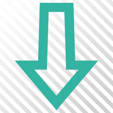 ok aşağı vektör simgesi