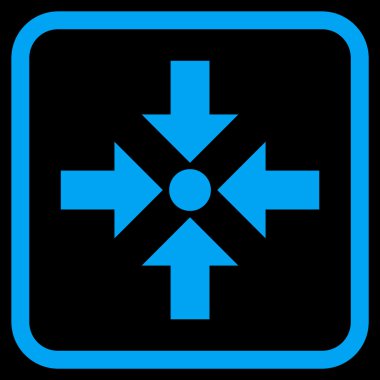 Oklar vektör simgesi bir çerçeve içinde küçültmek