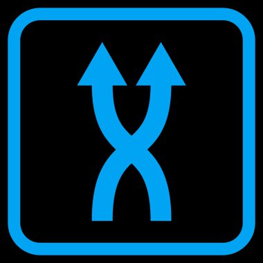 Vektör simge yukarı okları bir çerçevede shuffle