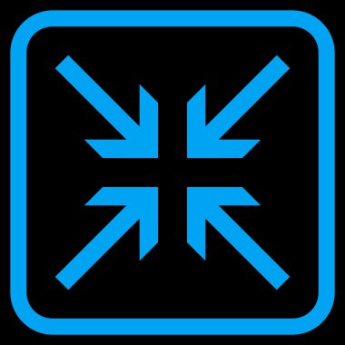 Oklar vektör simgesi bir çerçeve içinde collide