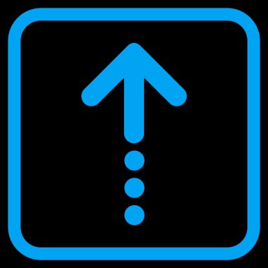 Vektör simgesi bir çerçeve içinde gönder