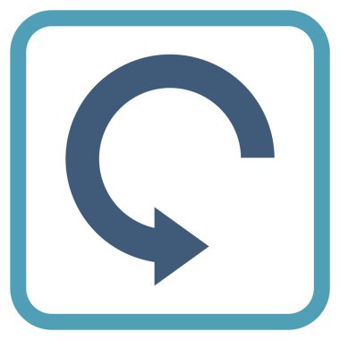 Doğru vektör simgesi bir çerçeve içinde döndürme