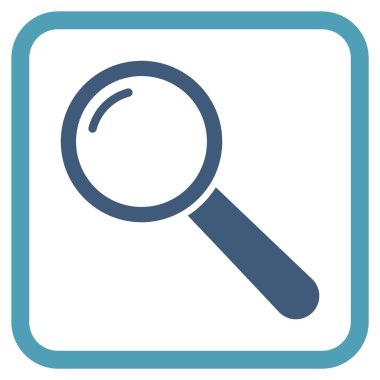 Büyüteç'i vektör simgesi bir çerçeve içinde