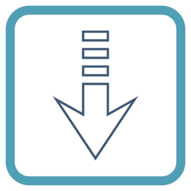 Vektör simgesi bir çerçeve içinde gönderin