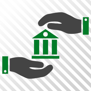 Banka hizmet vektör simgesi