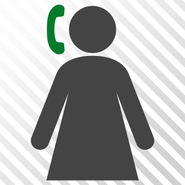 Arama kadın vektör simgesi