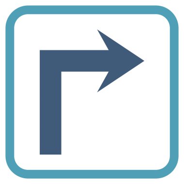 Doğru vektör simge bir çerçevede açmak