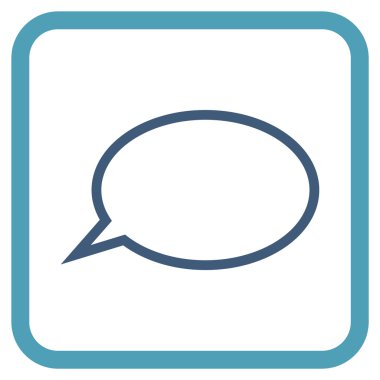 İpucu bulut vektör simgesi bir çerçeve içinde