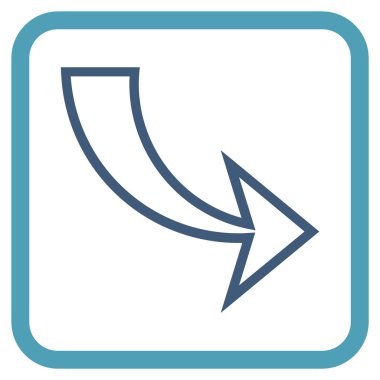 Vektör simgesi bir çerçeve içinde Yinele