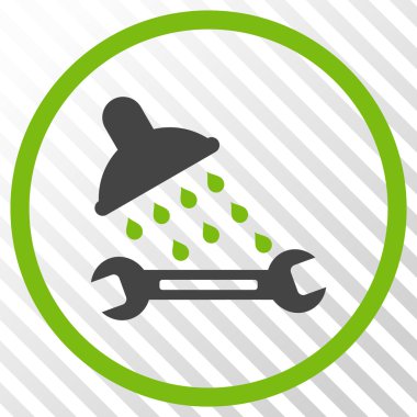 Duş sıhhi tesisat vektör simgesi