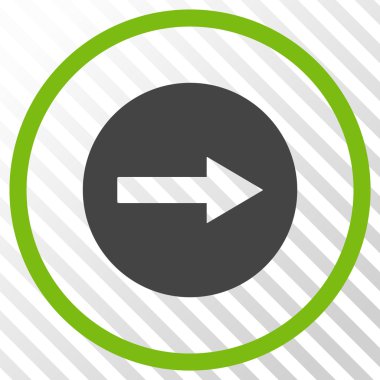 Sağ ok vektör simgesi yuvarlak