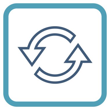 Eşitleme oklar bir çerçeve içinde simge vektör