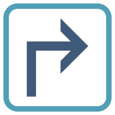 Doğru vektör simge bir çerçevede açmak