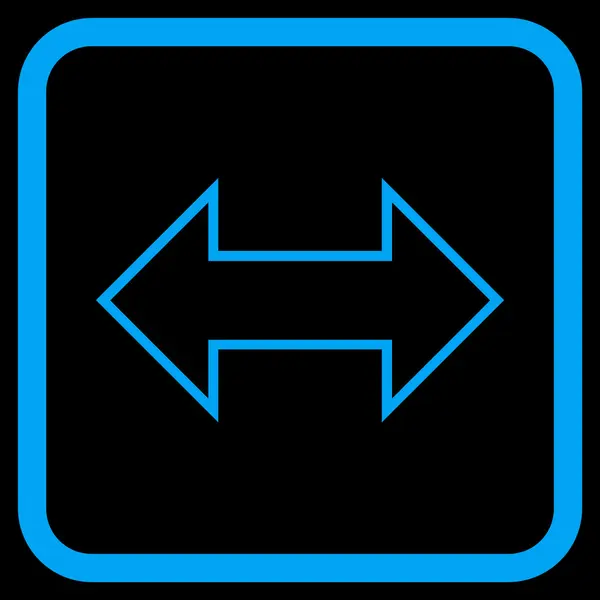 Exchange Horizontal Vector Icon In a Frame — Stock Vector