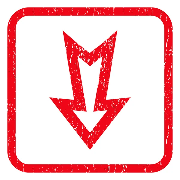 Simge lastik damgası aşağı ok