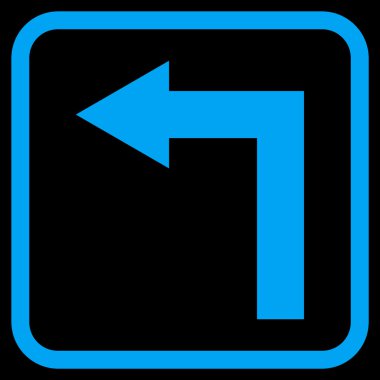 Sol vektör simge bir çerçevede açmak