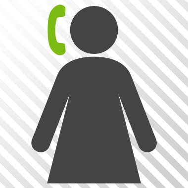 Arama kadın vektör simgesi