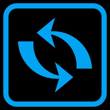 Vektör simgesi bir çerçeve içinde yenileme