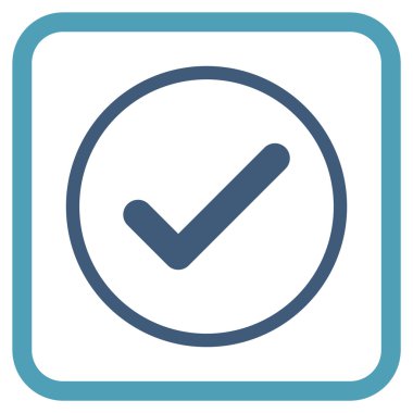 Tamam vektör simgesi bir çerçeve içinde