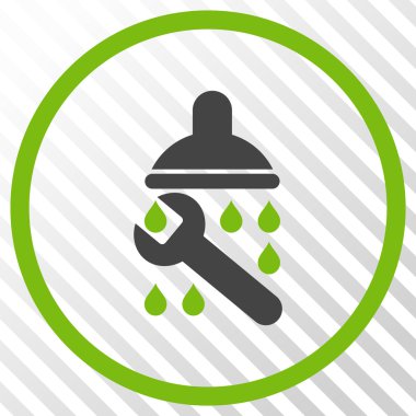 Duş sıhhi tesisat vektör simgesi