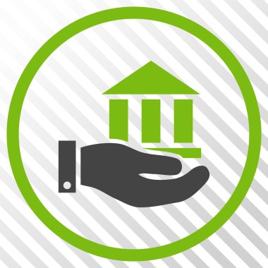 Banka hizmet vektör simgesi