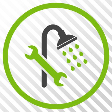 Duş sıhhi tesisat vektör simgesi