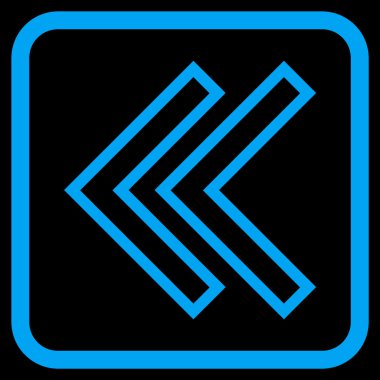 Shift Sol vektör simgesi bir çerçeve içinde