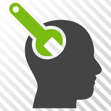 Beyin aracı vektör simgesi