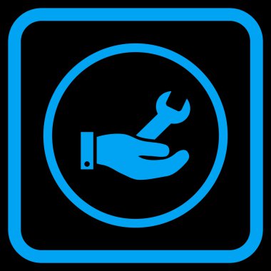 Onarım hizmeti vektör simgesi bir çerçeve içinde