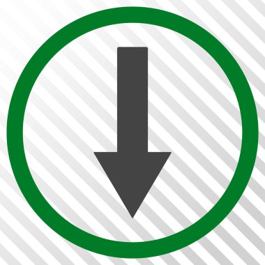 Yuvarlak ok vektör simgesi