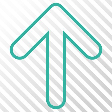 Vektör simge yukarı yönlü ok