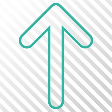 Vektör simge yukarı yönlü ok