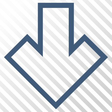 ok aşağı vektör simgesi