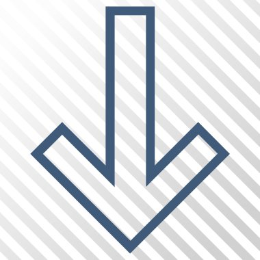 ok aşağı vektör simgesi