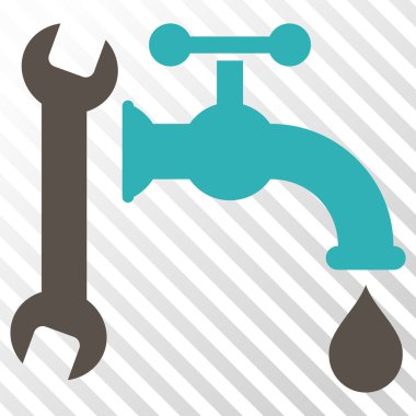 Sıhhi tesisat vektör simgesi