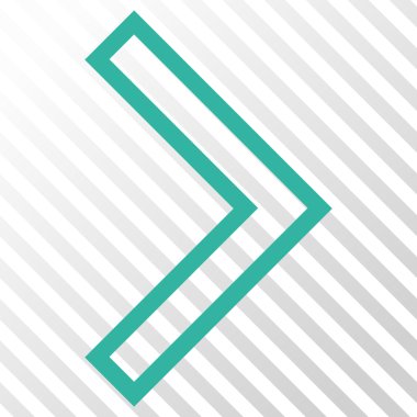 Ok ucu doğru vektör simgesi