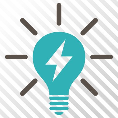 Elektrik ışık ampul vektör simgesi