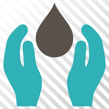 Su bakım vektör simgesi