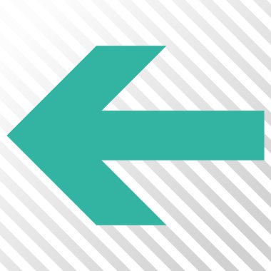 Ok sol vektör simgesi