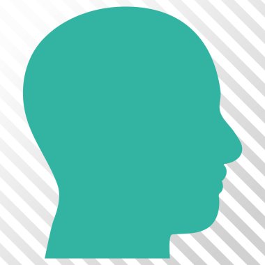 Kafa profil vektör simgesi