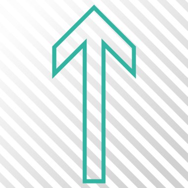 Yukarı Oklu Vektör Simgesi