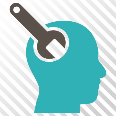 Beyin aracı vektör simgesi