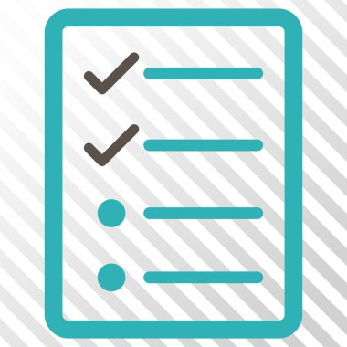 Denetim listesi sayfa vektör simgesi